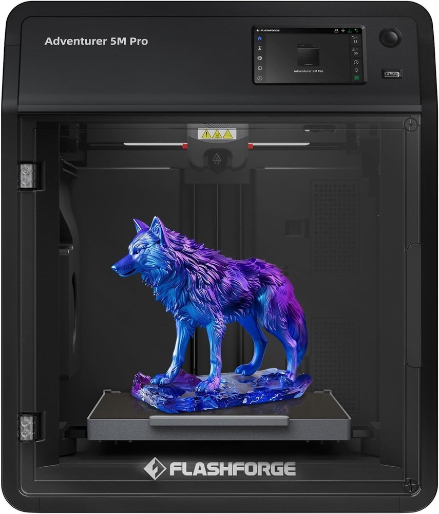 FlashForge Adventurer 5M Pro 3D Printer with 1 Click Auto Printing, 600mm/s