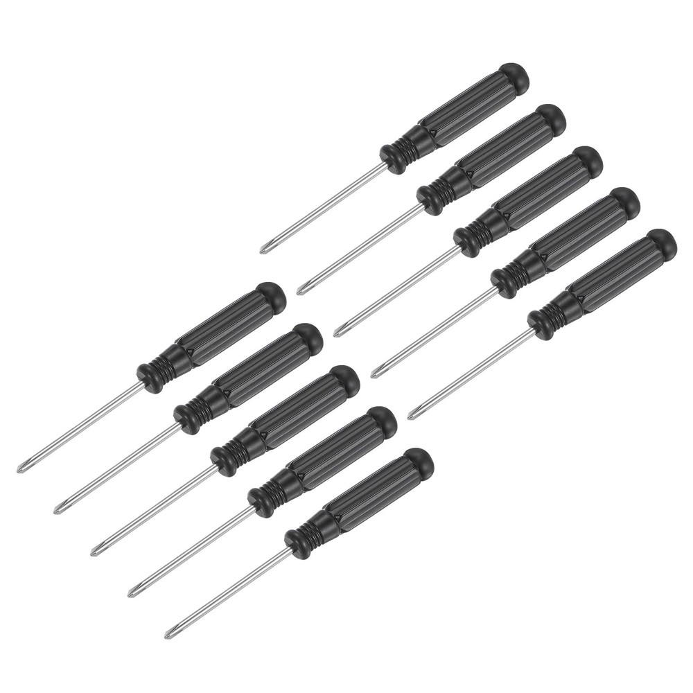 10Pack 2.5mm Mini Phillips Screwdriver with Black Handle for Small Appliances