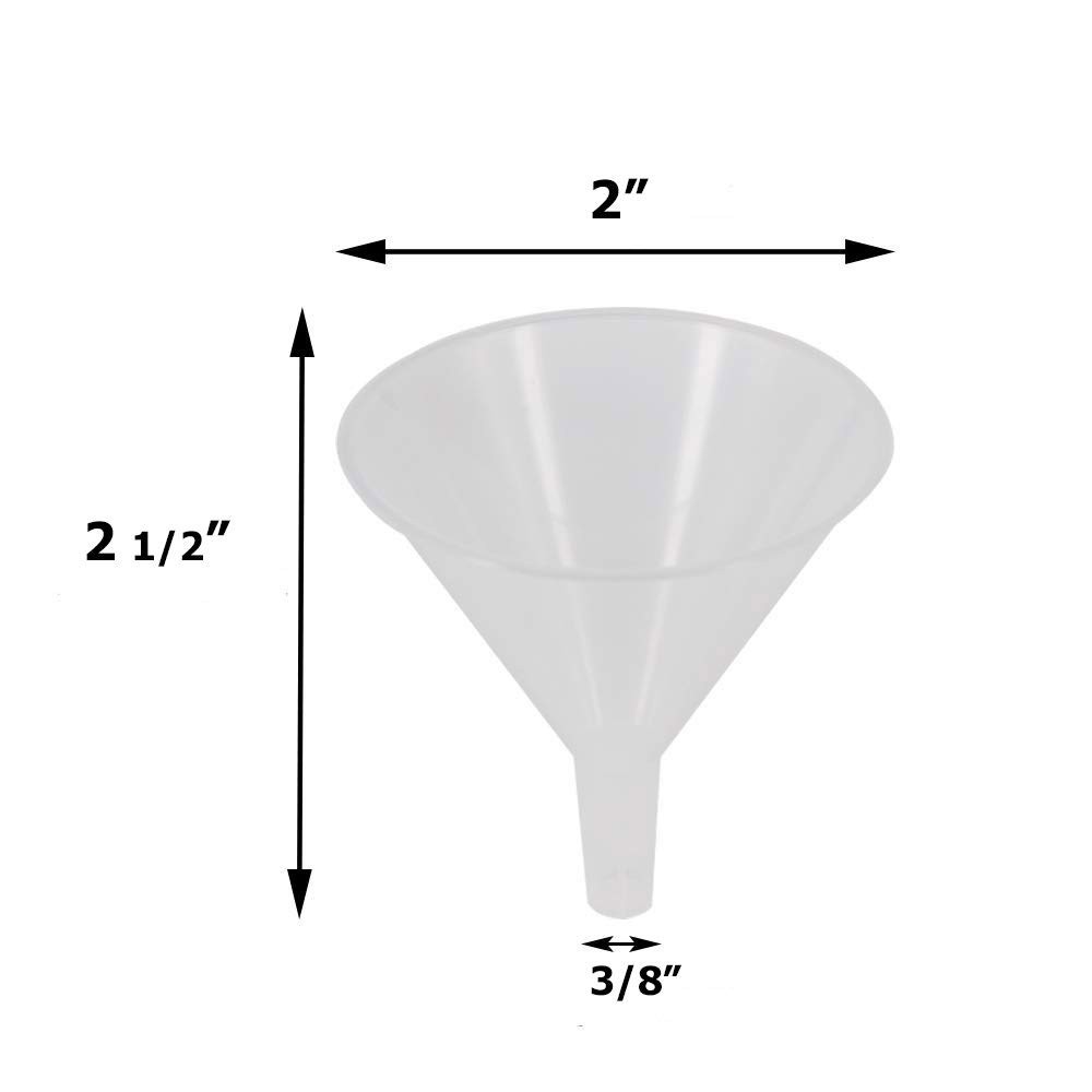 Plastic Funnel 2 inch diameter for General Purposes, Lab Car Kitchen Art Tools