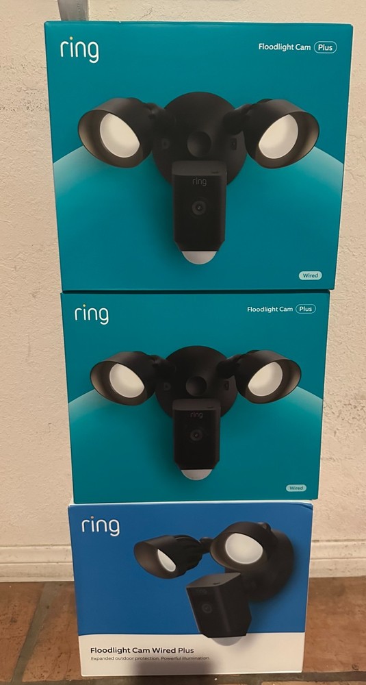 1 Ring Floodlight Cam Wired Plus Outdoor Wired Full HD Camera