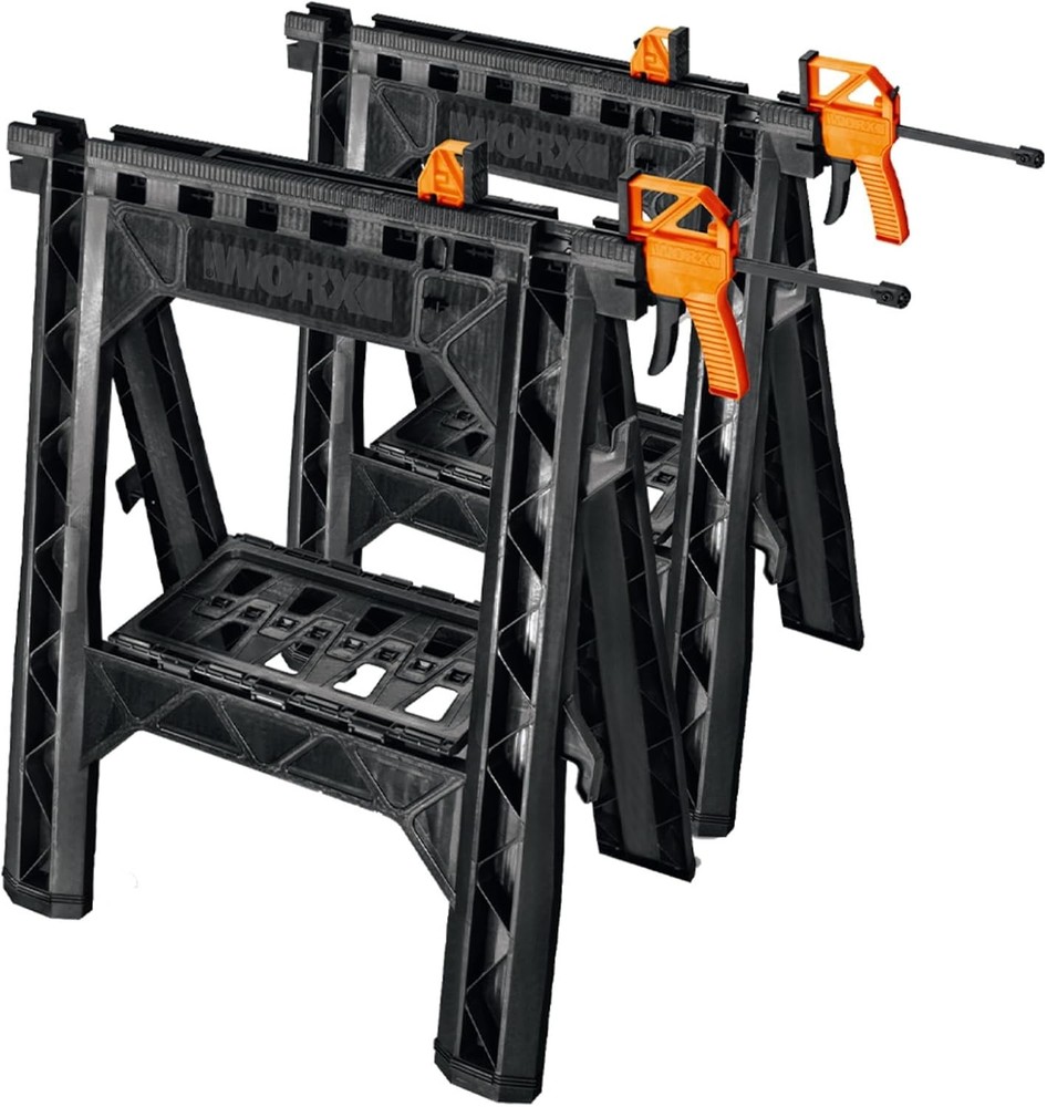 Pegasus 2-in-1 Folding Work Table & Sawhorse Easy Setup Portable Workbench 31" W