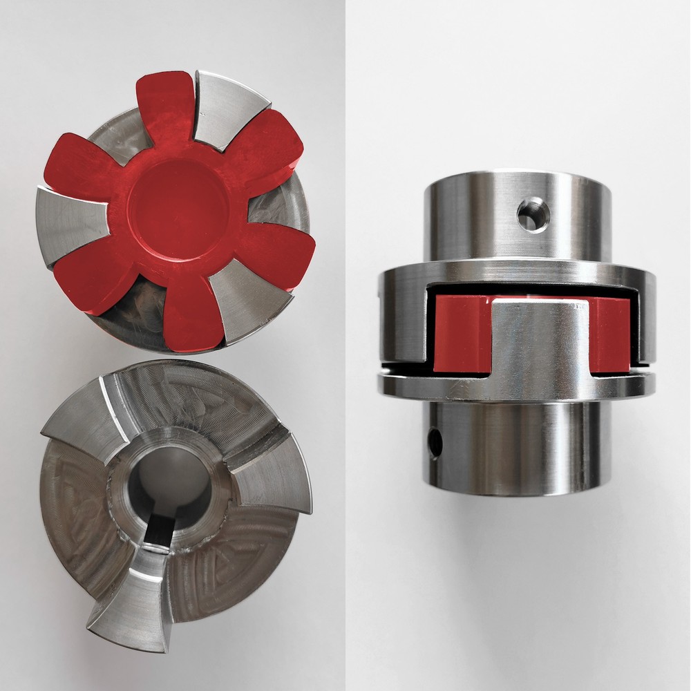 L150 Jaw Coupling Insert for L Jaw Coupling L-Jaw Coupler Set, Red