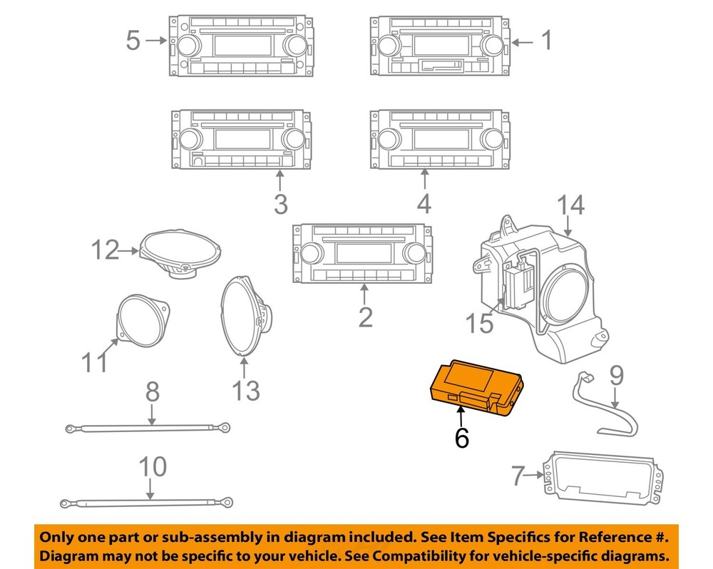 CHRYSLER OEM 11-17 Challenger Instrument Panel Sound System-Module 5091959AD