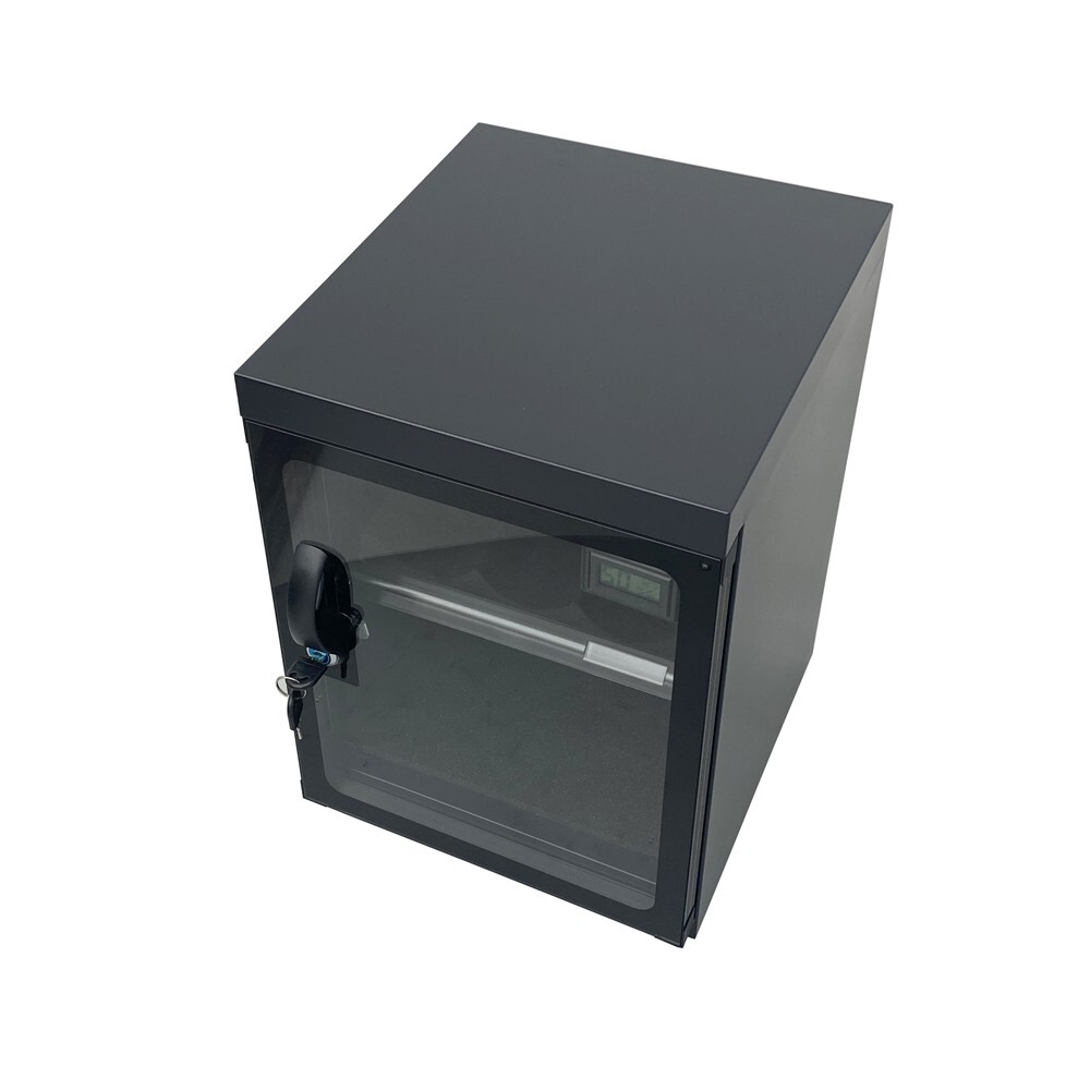 30L Digital Display Camera Dehumidify Storage Cabinet with Lock & Keys Two Layer