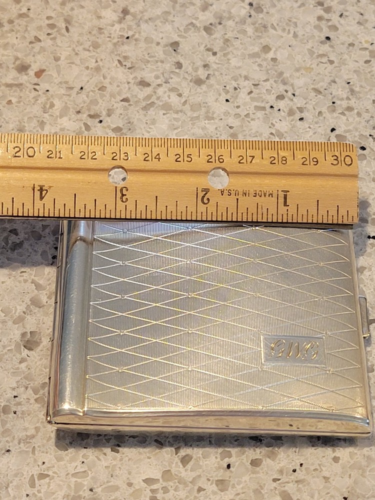 Vintage ALPACCA Silver Cigarette Case