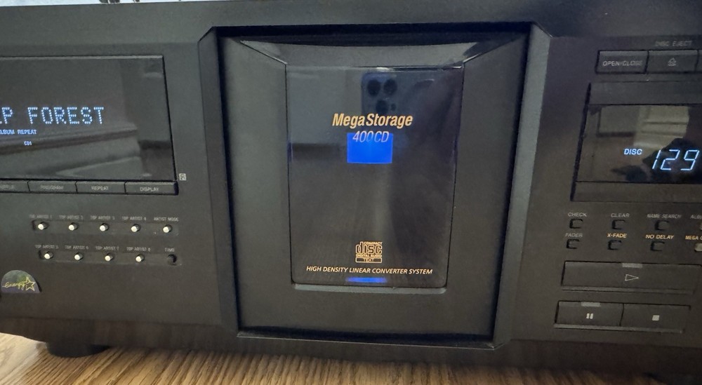 Sony CDP-CX455 Compact Disc Player Mega Storage 400 CD Changer Player