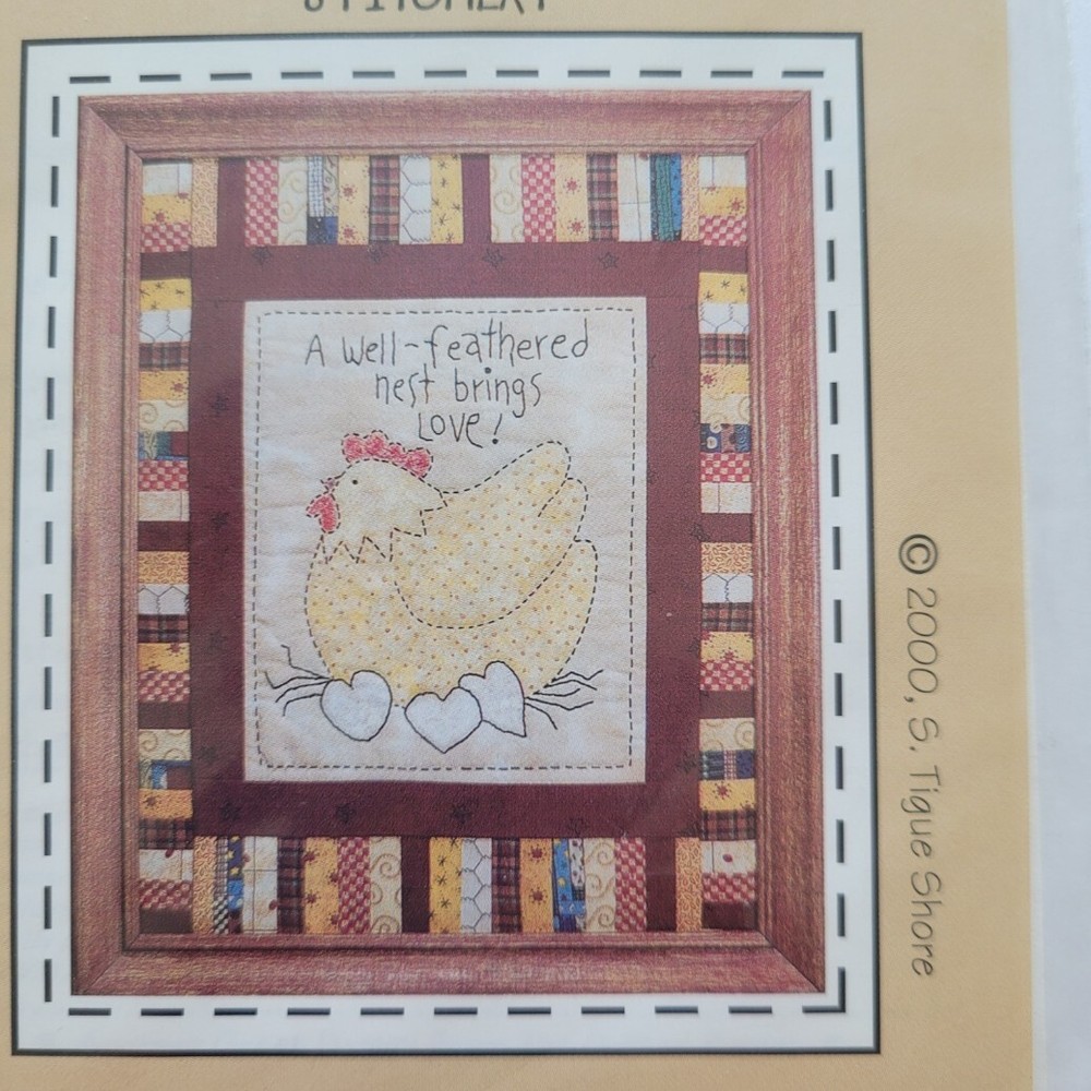Feathered Nest Stitchery Pattern #ST-837 S Tigue Shore