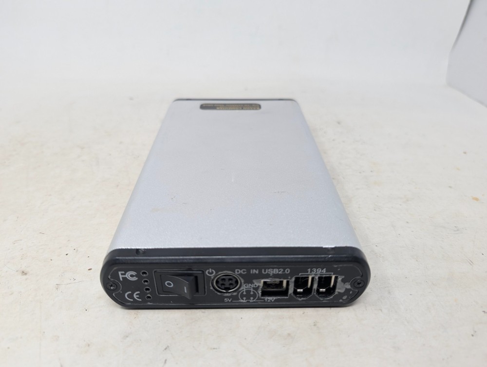 Bason Computer USB FireWire External Hard Drive Enclosure Untested 250GB (107)