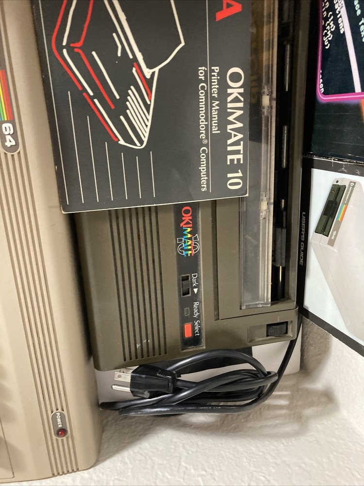 COMMODORE 64 COMPUTER PRINTER GAMES DISK DRIVE MANUALS CORDS SOFTWARE LOT READ