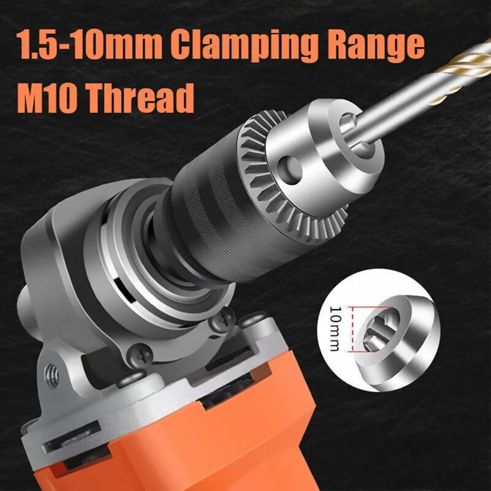 New M10 Angle Grinder Electric Drill Conversion Collet Chuck Head Adapter
