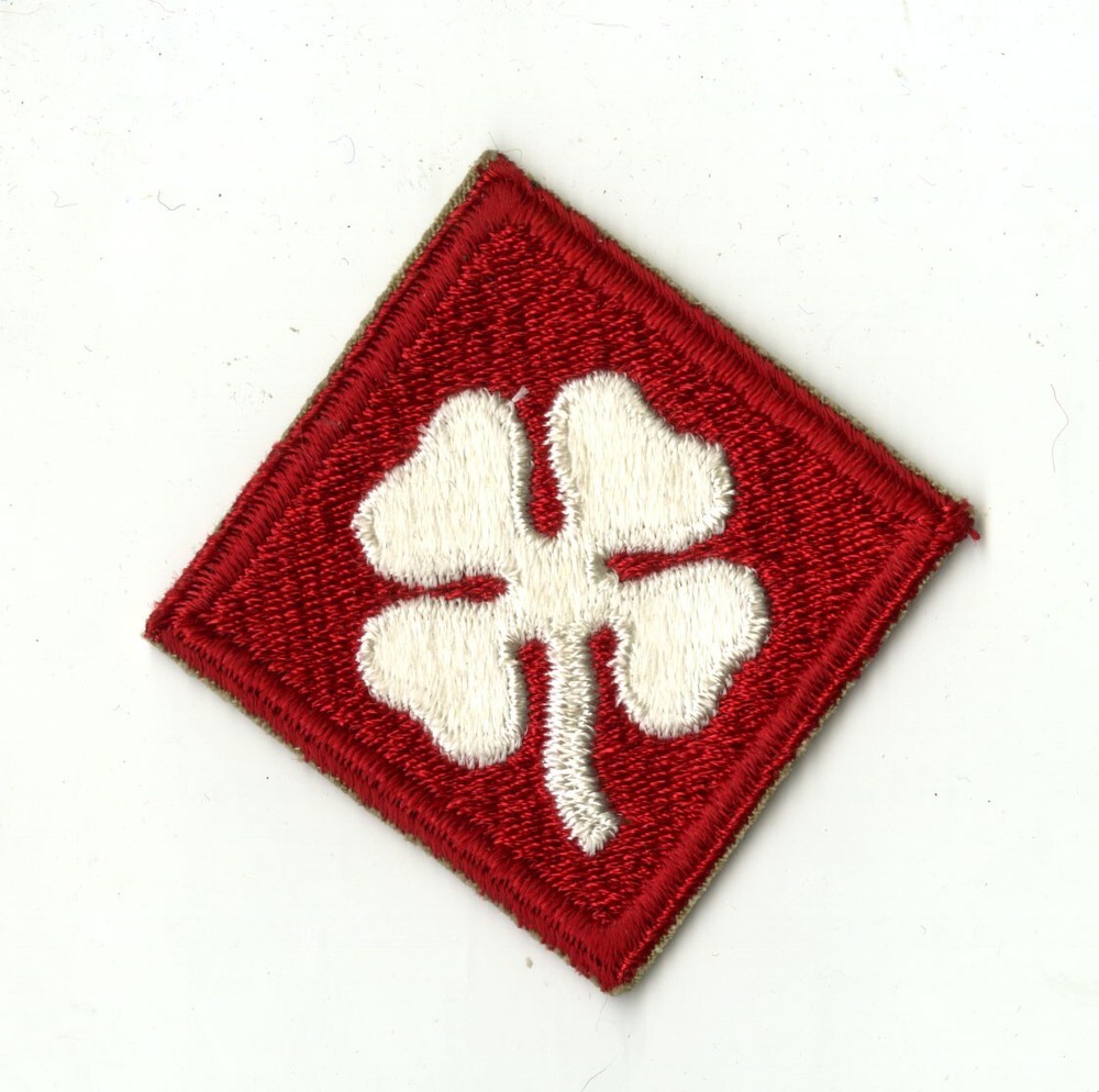 Fourth Army White Back Patch WWII Vintage Pearl Harbor Pacific Training