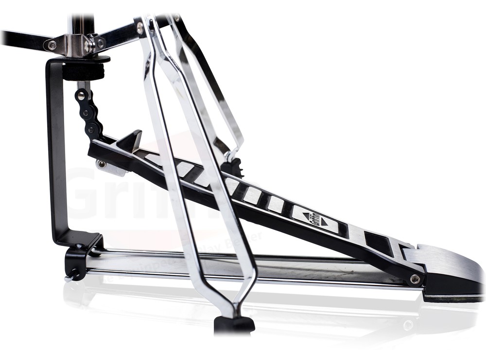 2-PACK Hi-Hat Pedal & Cymbal Stand BUNDLE | Chrome Double Braced Legs Adapter