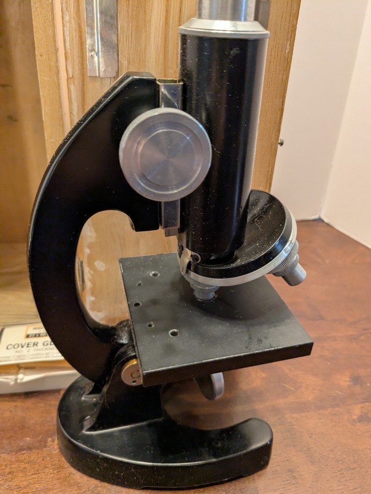 Vintage Precision Optical Microscope Model 635