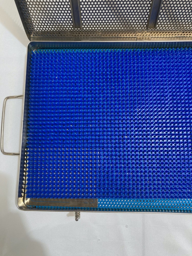 Autoclavable Sterilization Case w Silicone Insert 15" x 10" x 2" General Surgery