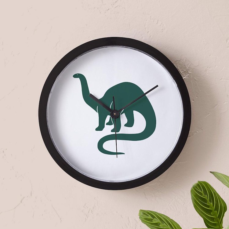 CafePress Brontosaurus 10" Wall Clock (50881537)