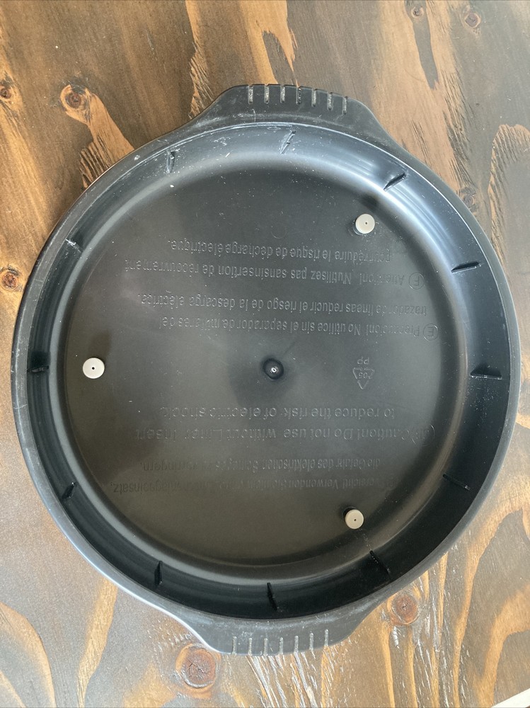 Nuwave Pro Infrared Oven Replacement Base Tray Black Model 20632