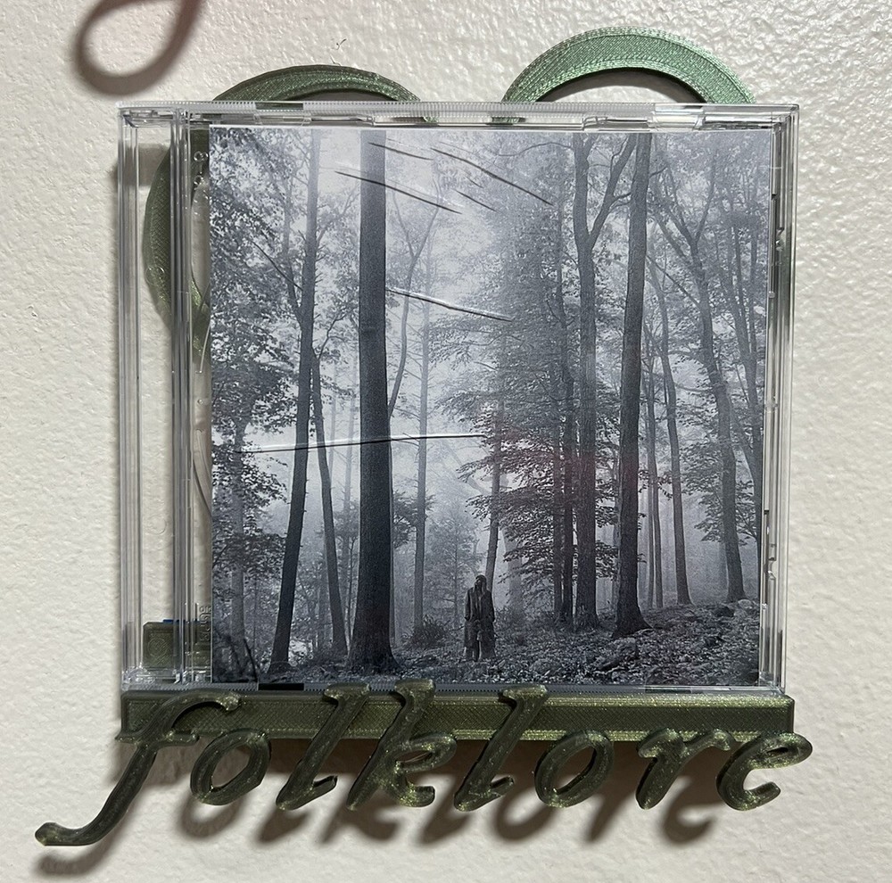 T Swift Inspired CD Wall Mount - Folklore Album