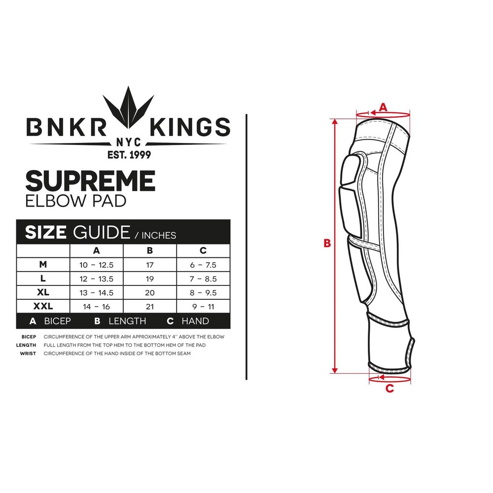 Bunkerkings V2 Supreme Elbow Pads - Large