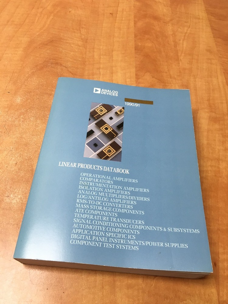 Analog Devices Linear Products Databook 1990 Operational Amplifiers & More