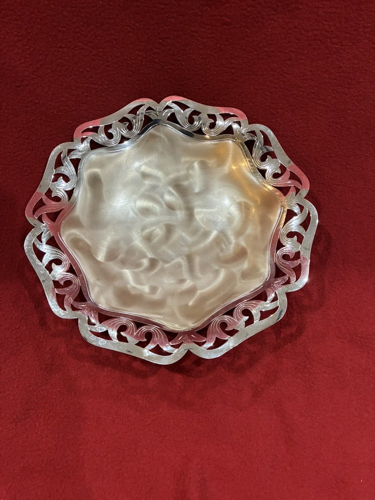 WMF Ikora gently used silver decorative dish from Germany, pristine condition.