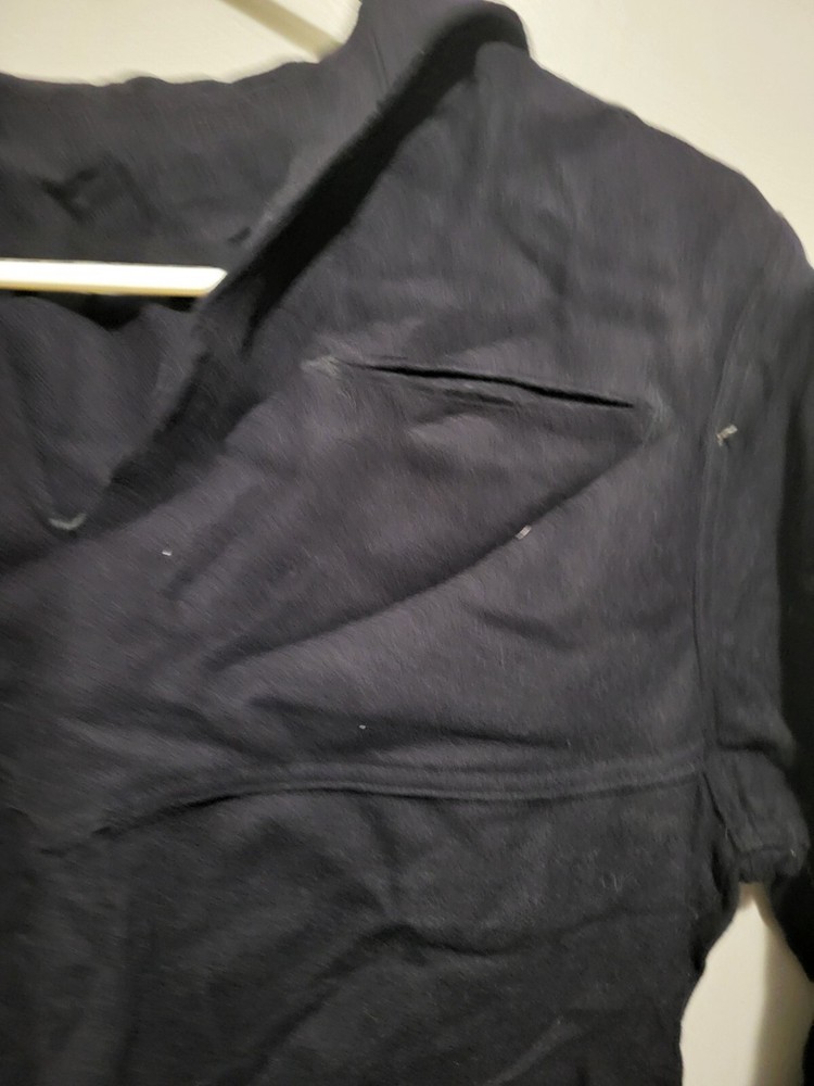 Vintage US Navy Dress Blues Cracker Jack Sailor Uniform Wool Top Pullover Jumper