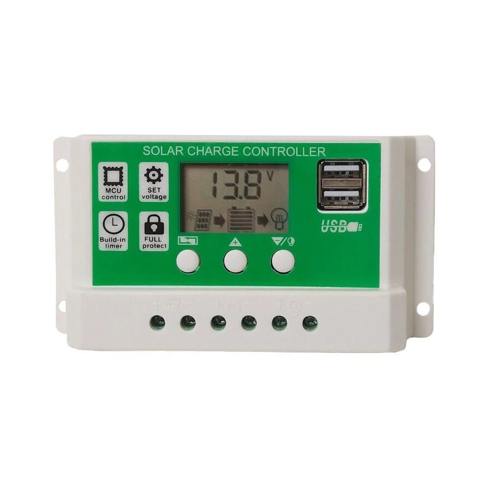 12/24V 30A Solar Panel Lithium Ion Battery PWM Regulator Charge Controller