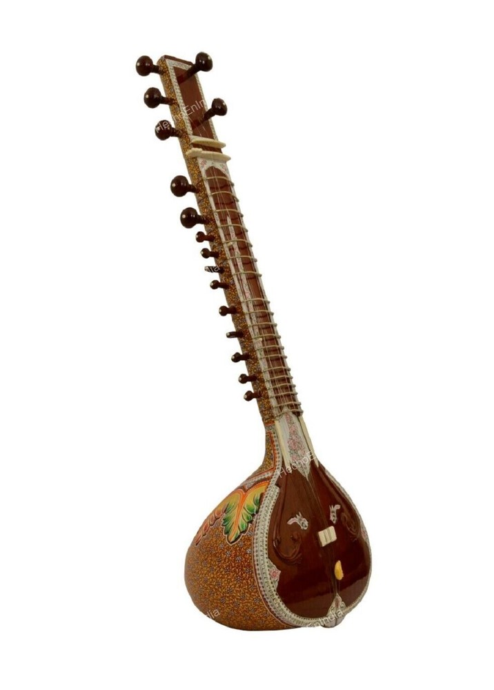 Instrument Hand Craved Work 7 Main String 9 Sympathetic String Acoustic Sitar