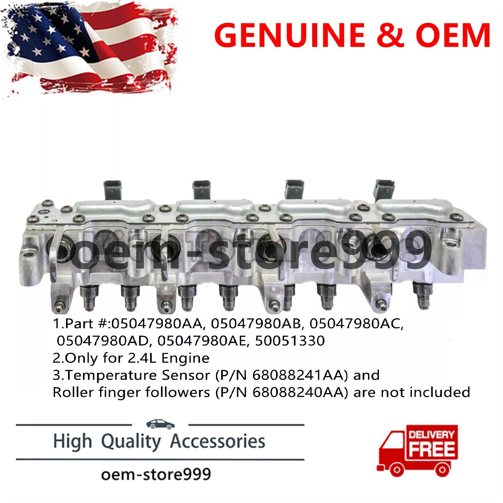 Genuine Mopar 2014-2023 JEEP RAM DODGE CHRYSLER FIAT Multiair Actuator 5047980AC