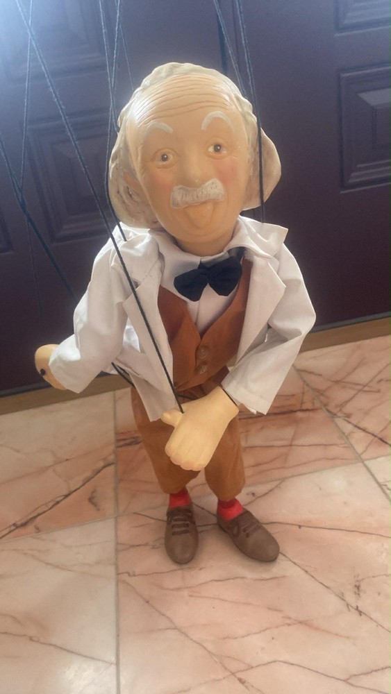 Albert Einstein Marionette Puppet Doll