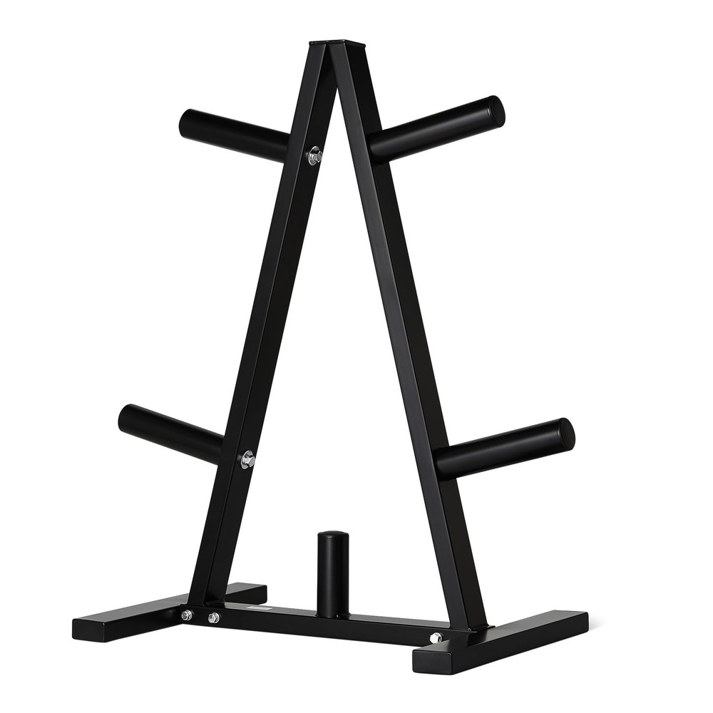 Amazon Basics Olympic 2-inch Weight 2" Plate Tree, 300 lbs, black