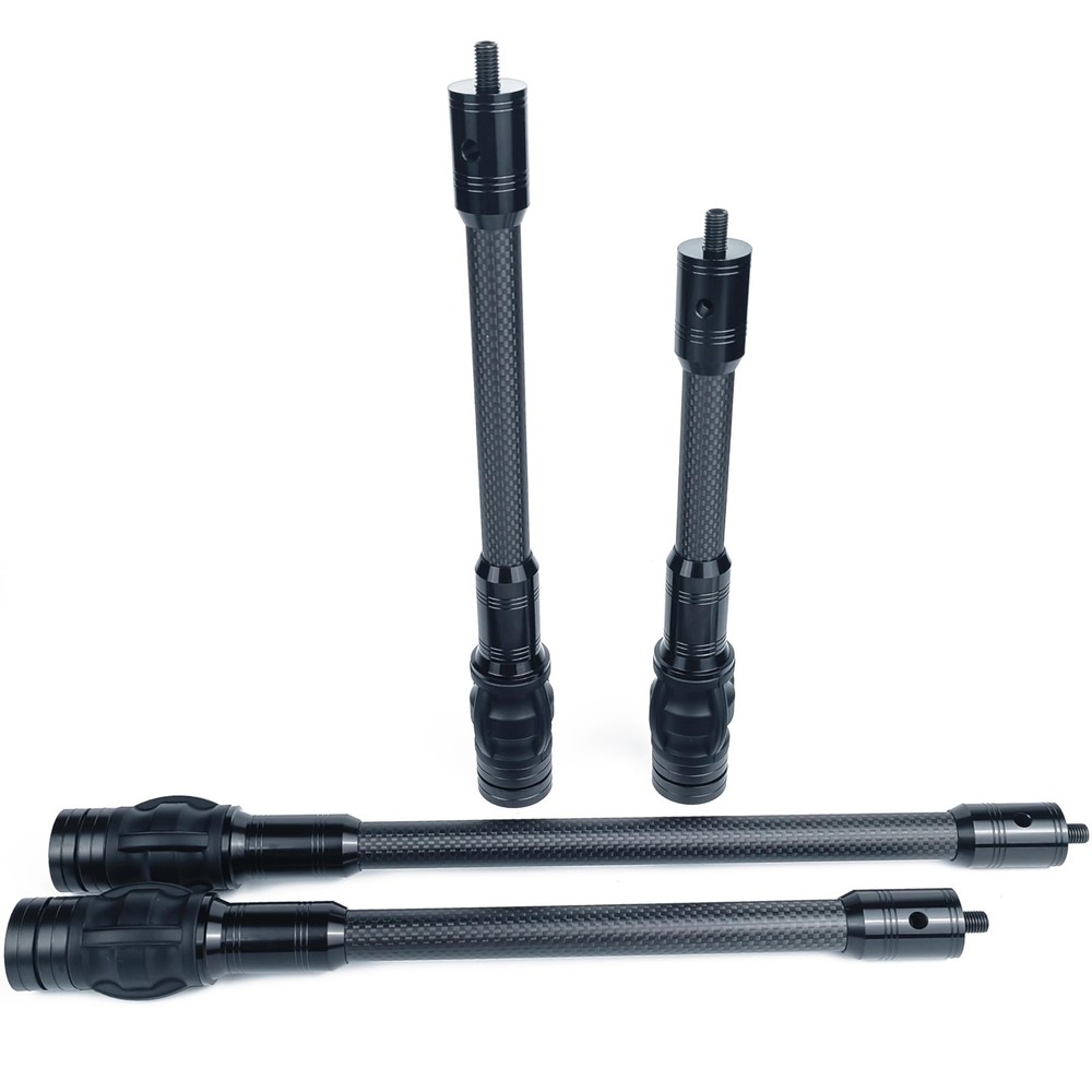 Carbon Archery Bow Stabilizer Single Side Adjustable V-Bar Mount Quick Disconnec