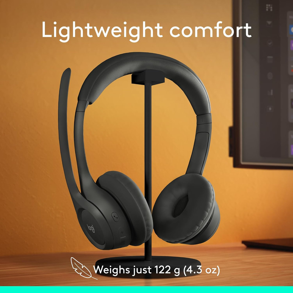 Zone 301 Wireless Bluetooth Headset with Noise-Canceling Microphone, Compatible
