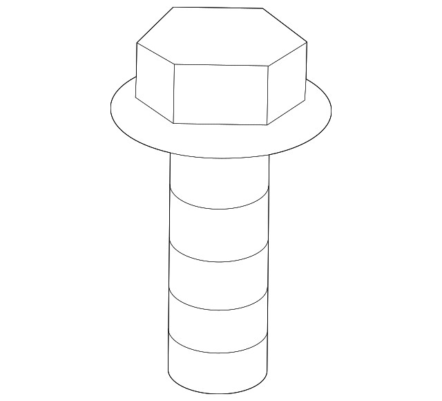 Genuine Ford Engine Cover Bolt W714962S442