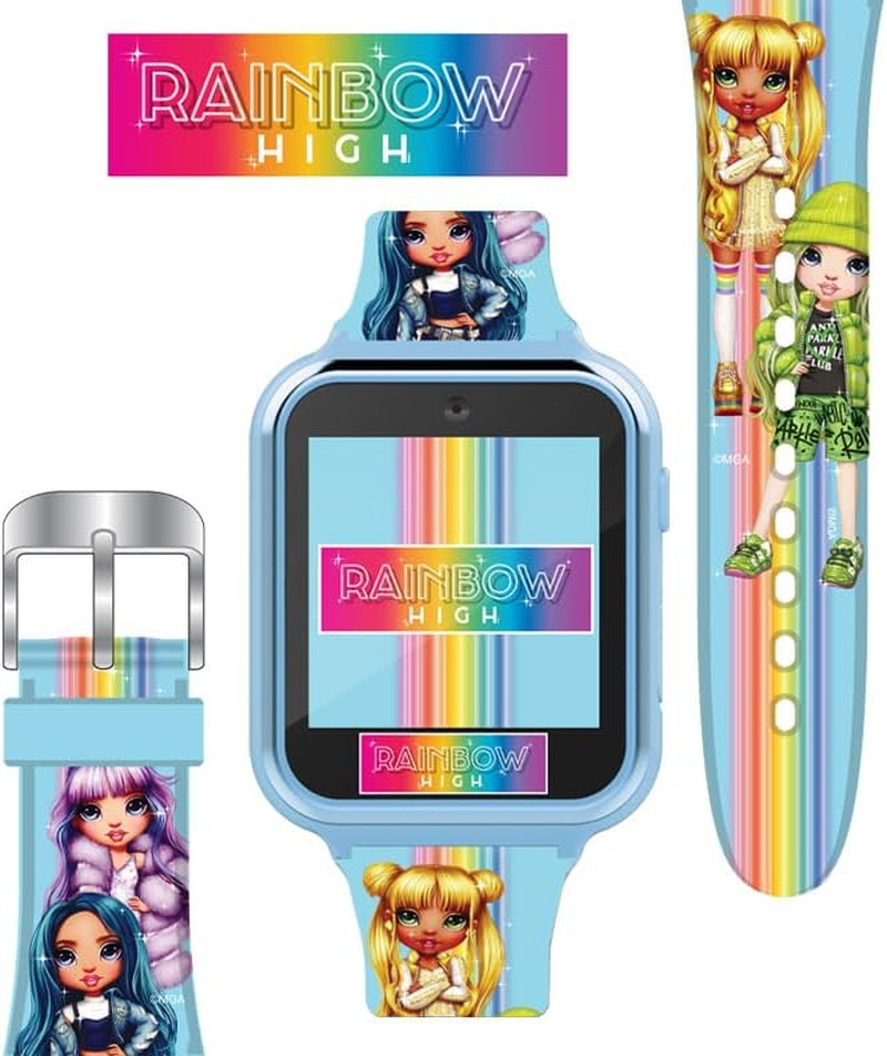Rainbow High Kids Smartwatch – Interactive Touchscreen with 10 Clock Faces, Step