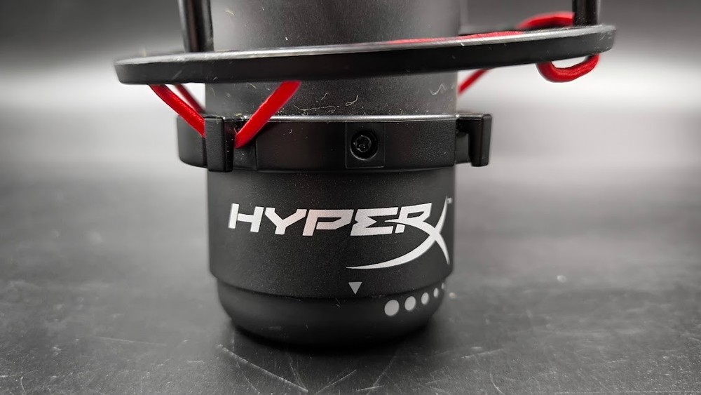 HyperX QuadCast Microphone Used Working Black/Red