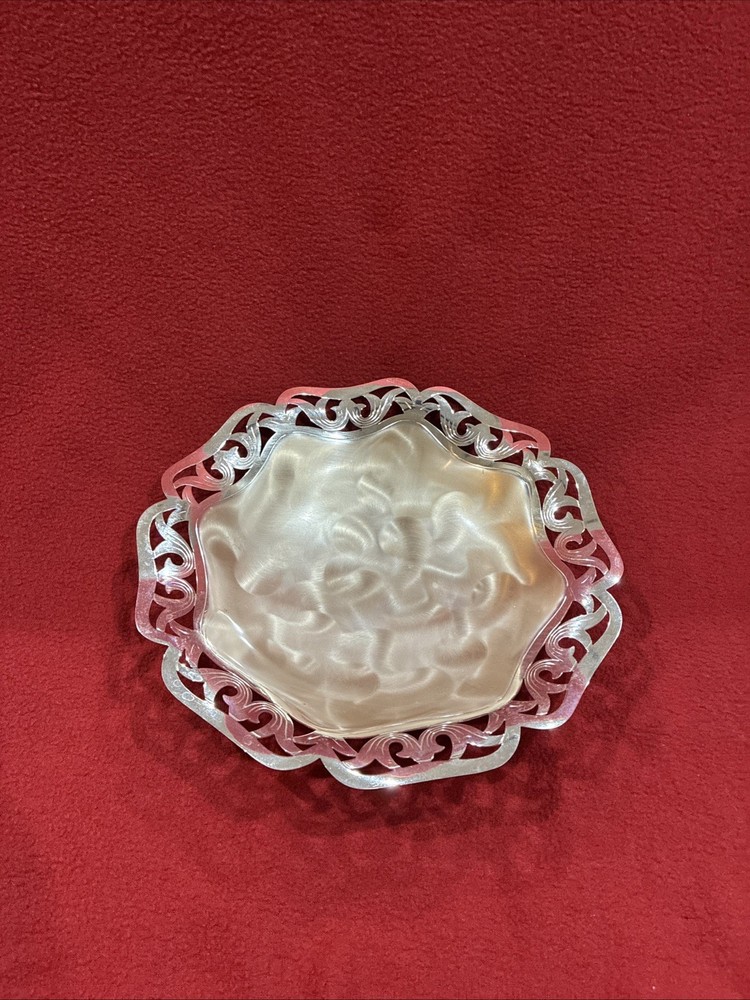WMF Ikora gently used silver decorative dish from Germany, pristine condition.