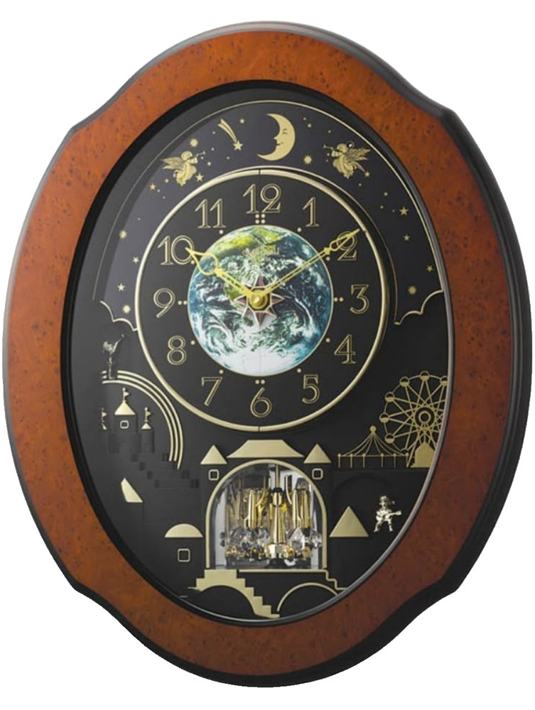 rhythm usa timecracker cosmos wall clock