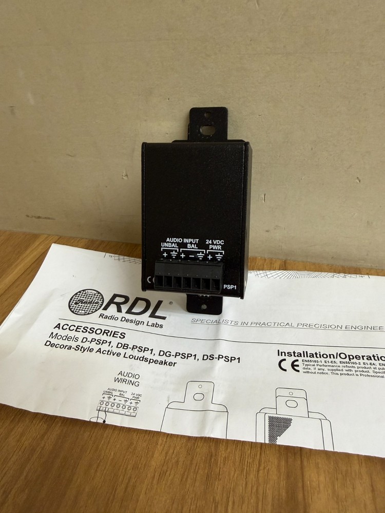 RDL DB-PSP1F Decora-Style Active Loudspeaker/Black