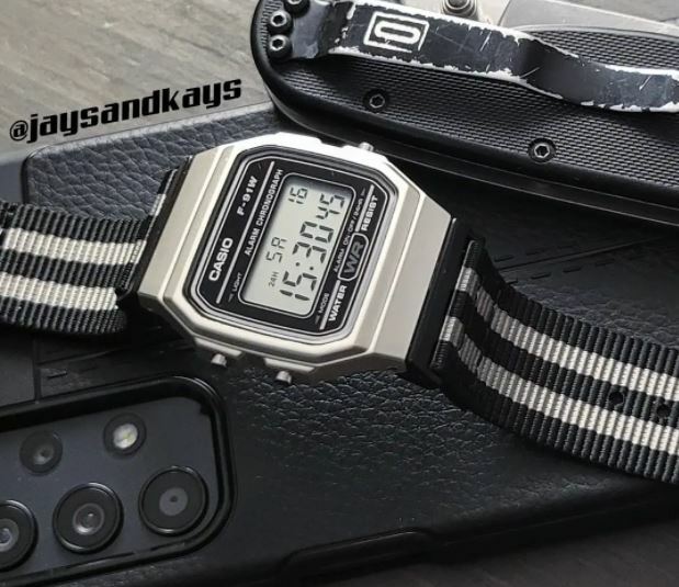 JaysAndKays® Metal Adapters and Strap Kit for Casio F-91W F91