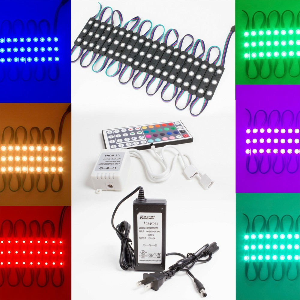 LEDUPDATES 20FT Color Change STOREFRONT WINDOW LED LIGHT + Remote UL 12v Power