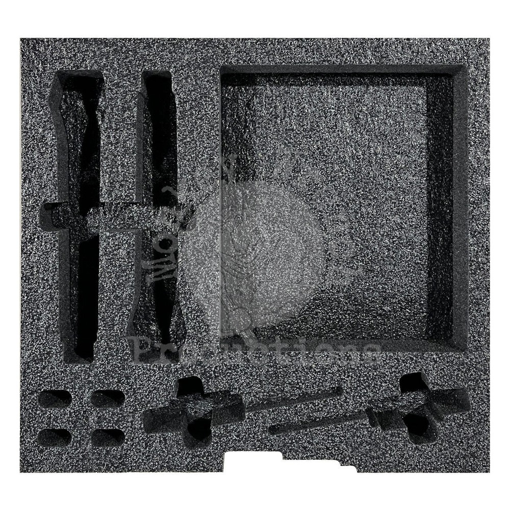 Foam Insert for 2 wireless mics, fits 2U rack drawer