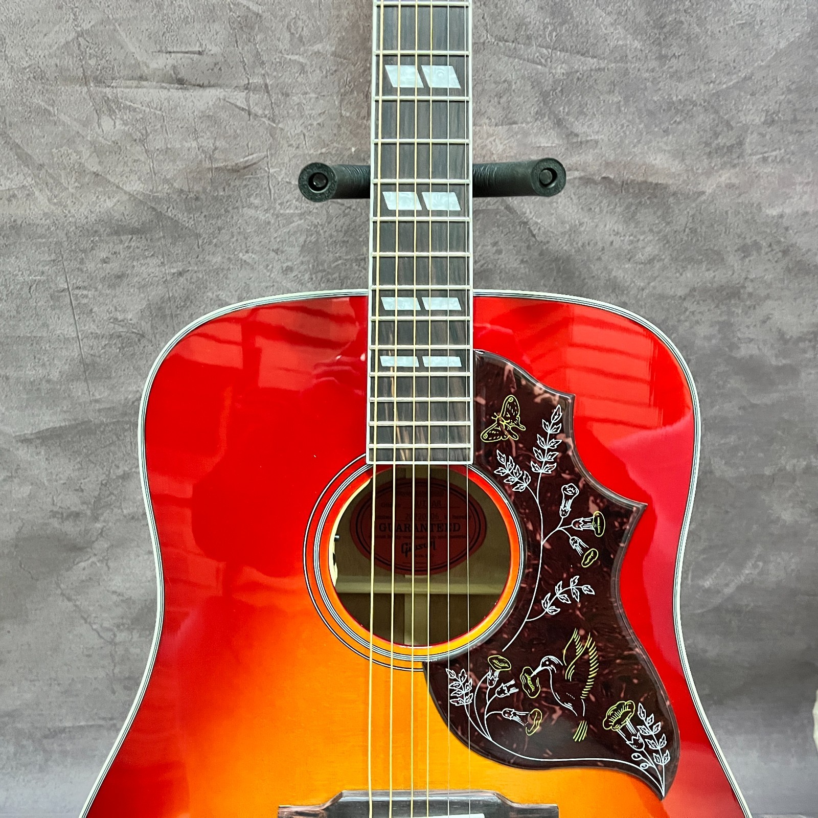US warehouse Hummingbird acoustic guitar rosewood fingerboard CHERRY SUNBURST