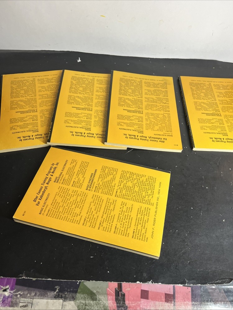 Basic Electronics Volume 1-5 1955 Rider Publication