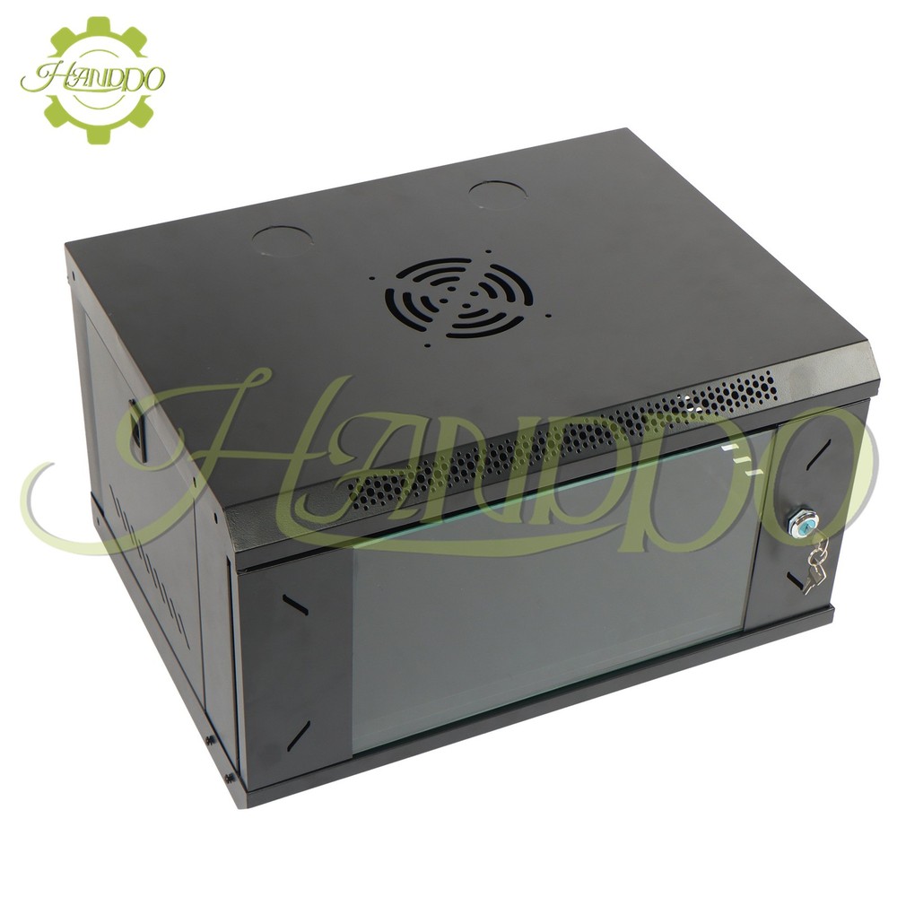 6U Wall Mount IT Data Network Server Rack Cabinet Enclosure 15.5" Depth Black