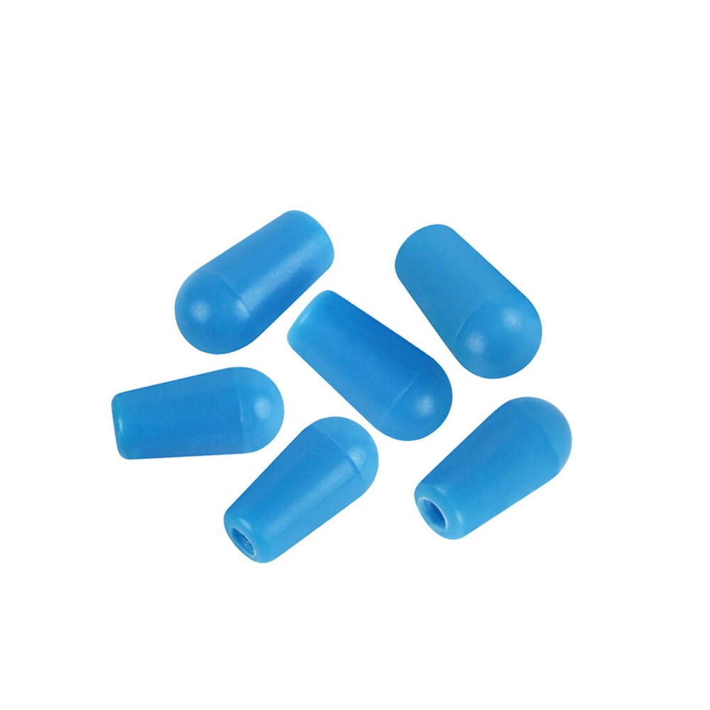 6 x Guitar 3 Way Toggle Tips 4mm Pickup Selector Knobs in 11 Colors Optional