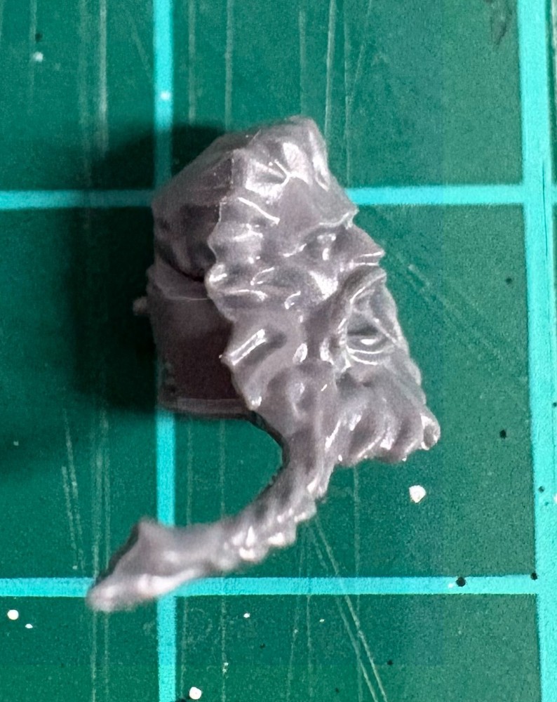 Space Wolves Space Marine Head E Unhelmeted Braided Beard 40K Bits Kitbash