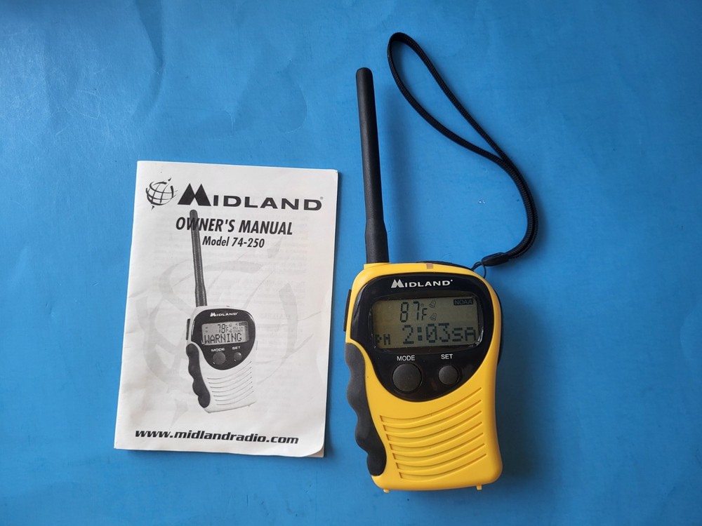Midland Model 74-250C Digital Weather Receiver / Clock & Alarms +
