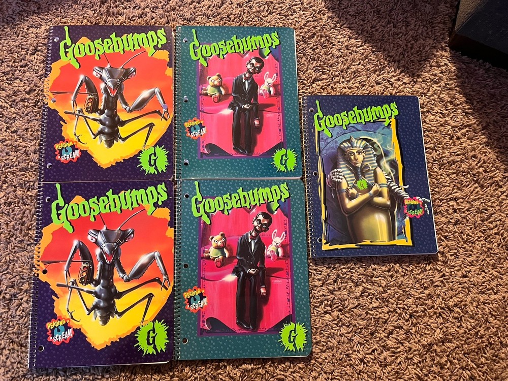 Goosebumps School Note Book Vintage 90s Multiple Characters