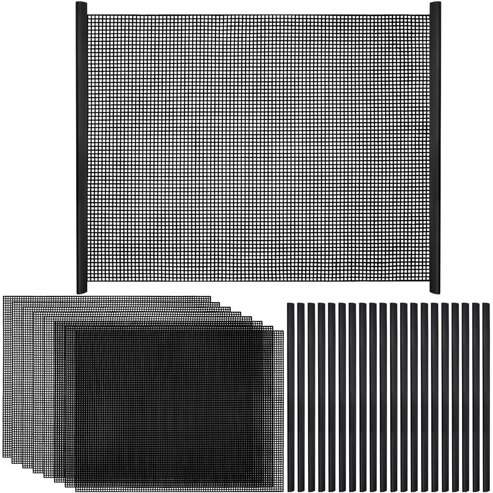 8Pcs Plastic Mesh Canvas Sheets Embroidery Aquarium Fish Tank Divider Plastic...