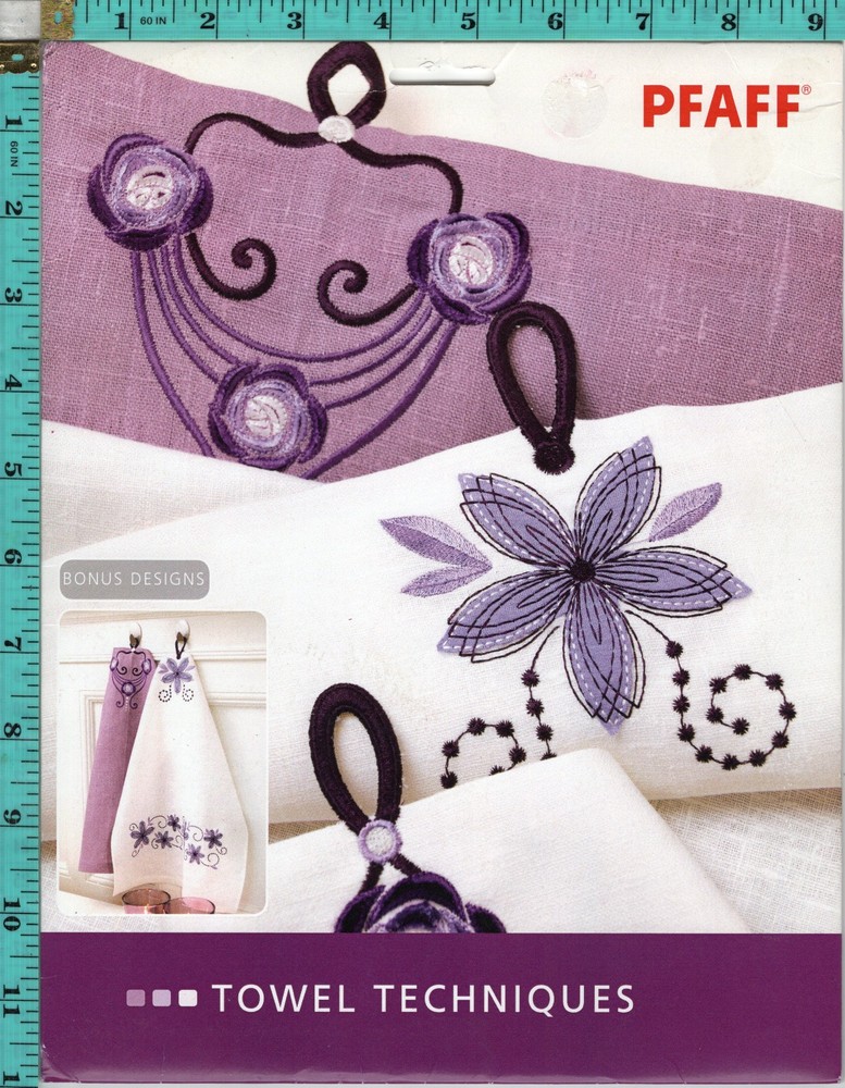 "Towel Techniques" Pfaff Electronic Computer Sewing Machine Software CD 439 Open